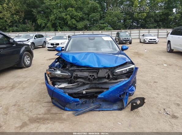 2HGFE2F21NH528490 2022 HONDA CIVIC Blue Вид щитка приладів