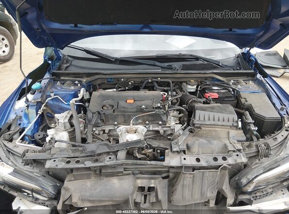 2HGFE2F21NH528490 2022 HONDA CIVIC Blue Вид ззаду