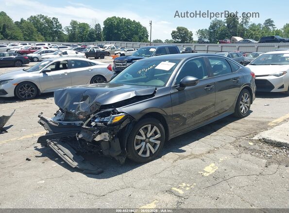 2HGFE2F21NH584364 2022 HONDA CIVIC Gray Առջևի ձախ երեք քառորդ տեսարան