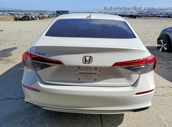 2HGFE2F22NH506627 2022 HONDA CIVIC White Widok z tyłu