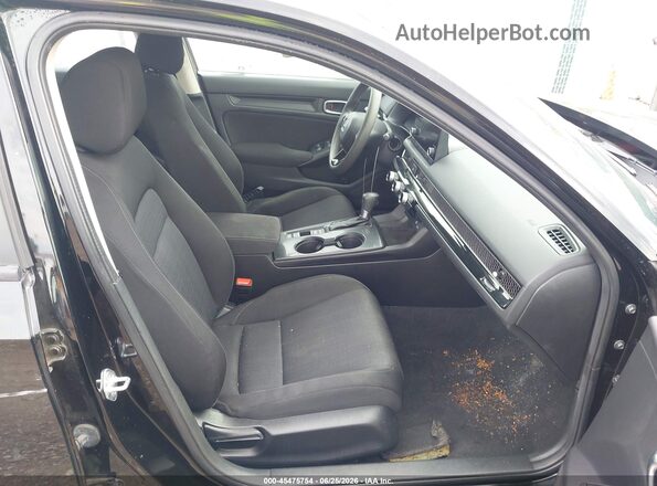 2HGFE2F22NH520334 2022 HONDA CIVIC Black Widok wnętrza z przodu