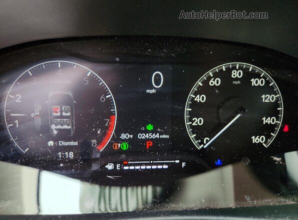 2HGFE2F22RH508450 2024 HONDA CIVIC White Instrument cluster view