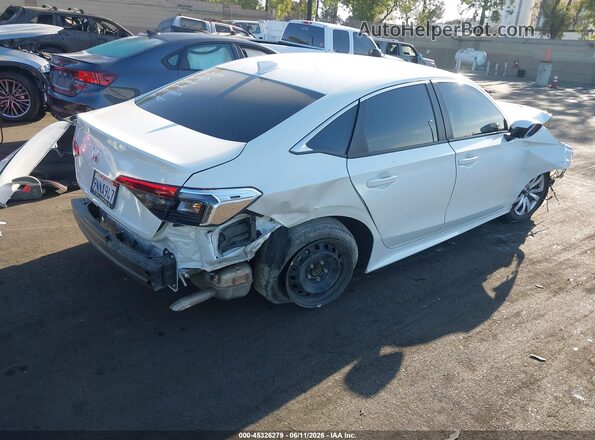 2HGFE2F22RH592592 2024 HONDA CIVIC White Задня права чверть