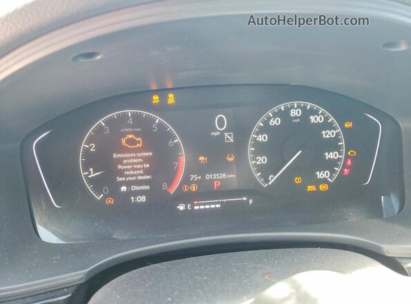 2HGFE2F22SH580724 2025 HONDA CIVIC Silver ხელსაწყოთა პანელის ხედი