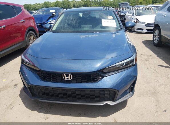 2HGFE2F23TH534451 2026 HONDA CIVIC Navy Instrument cluster view
