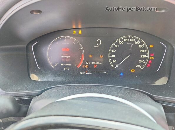 2HGFE2F24SH101798 2025 HONDA CIVIC Black Widok zestawu wskaźników