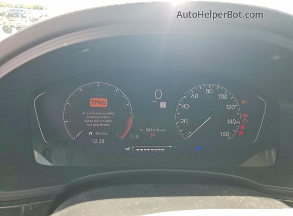 2HGFE2F25NH516987 2022 HONDA CIVIC Белый Вид щитка приборов