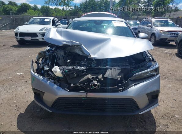 2HGFE2F25NH558902 2022 HONDA CIVIC Silver Вид задньої частини салону