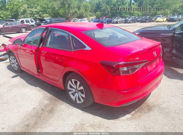 2HGFE2F25TH595154 2026 HONDA CIVIC Red Tył lewy