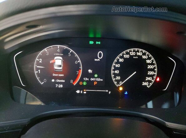 2HGFE2F27NH128403 2022 HONDA CIVIC Gray Vista del cuadro de instrumentos
