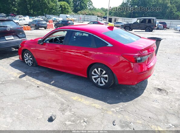 2HGFE2F27NH508910 2022 HONDA CIVIC Red Հետևի ձախ