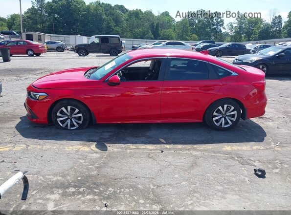 2HGFE2F27NH508910 2022 HONDA CIVIC Red Սալոնի հետևի տեսք