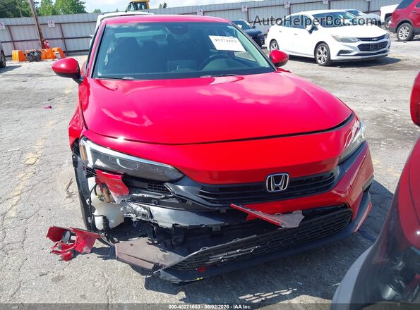 2HGFE2F27NH508910 2022 HONDA CIVIC Red Առջևի վահանակի տեսք