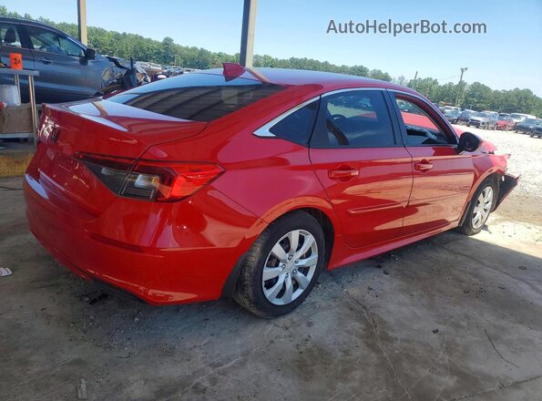 2HGFE2F27NH528512 2022 HONDA CIVIC Красный Задняя правая четверть