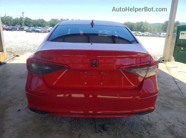 2HGFE2F27NH528512 2022 HONDA CIVIC Красный Вид сзади