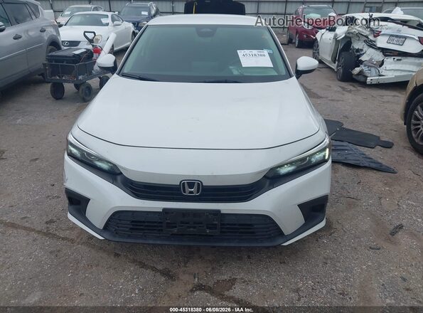 2HGFE2F27NH596082 2022 HONDA CIVIC White ხელსაწყოთა პანელის ხედი