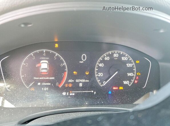 2HGFE2F28PH538775 2023 HONDA CIVIC Black Вид щитка приладів