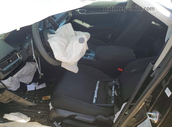 2HGFE2F28PH538775 2023 HONDA CIVIC Black Вид салону спереду