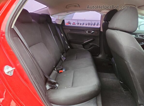 2HGFE2F29NH507936 2022 HONDA CIVIC Red Widok tylnych siedzeń