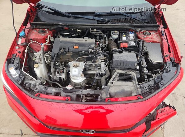 2HGFE2F29NH507936 2022 HONDA CIVIC Red Widok wnętrza z tyłu