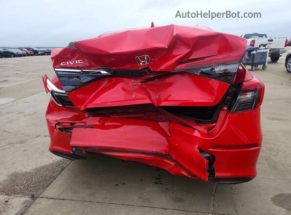 2HGFE2F29NH507936 2022 HONDA CIVIC Red Widok z tyłu