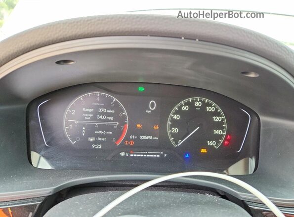 2HGFE2F29RH519039 2024 HONDA CIVIC Gray Вид щитка приладів