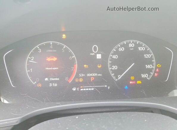 2HGFE2F29SH593485 2025 HONDA CIVIC Silver Instrument cluster view