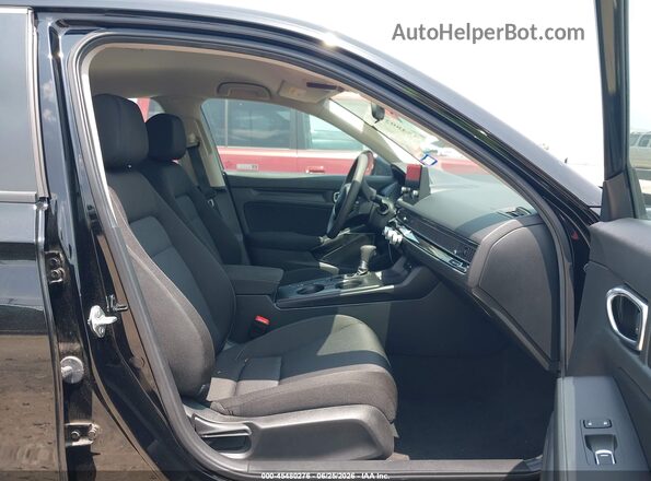 2HGFE2F29SH601598 2025 HONDA CIVIC Black წინა სალონის ხედი