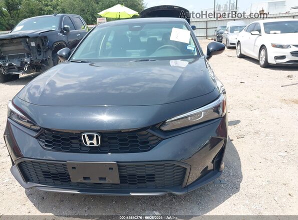 2HGFE2F29SH601598 2025 HONDA CIVIC Black უკანა სალონის ხედი