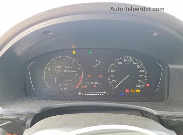 2HGFE2F2XNH123552 2022 HONDA CIVIC White Widok zestawu wskaźników