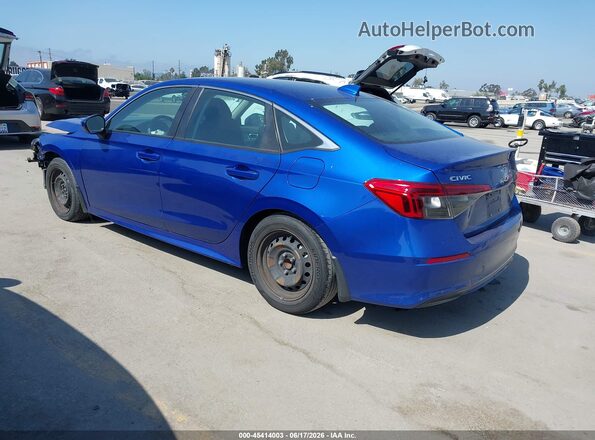 2HGFE2F2XNH508464 2022 HONDA CIVIC Blue Հետևի ձախ