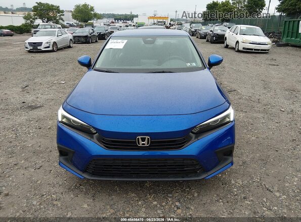 2HGFE2F2XNH596271 2022 HONDA CIVIC Blue Սարքավորումների վահանակի տեսք
