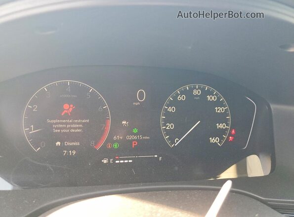 2HGFE2F2XSH523283 2025 HONDA CIVIC Silver ხელსაწყოთა პანელის ხედი