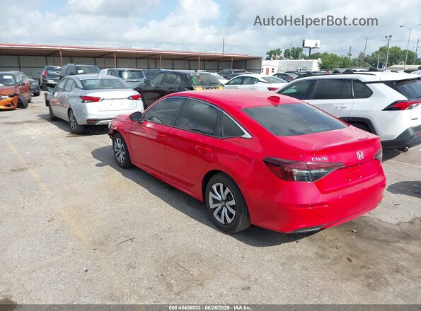 2HGFE2F2XTH588765 2026 HONDA CIVIC Красный Задняя левая четверть