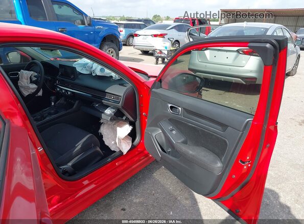 2HGFE2F2XTH588765 2026 HONDA CIVIC Красный Вид салона спереди