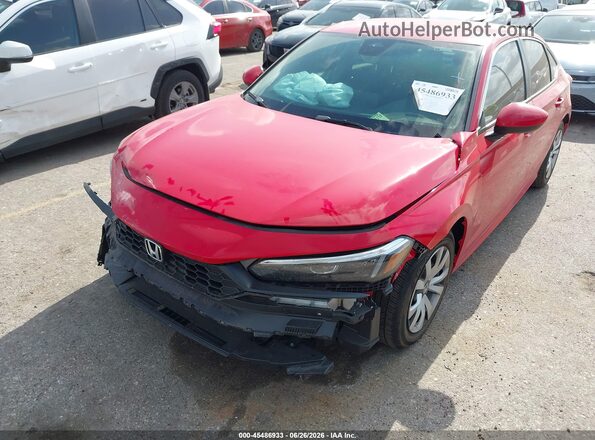 2HGFE2F2XTH588765 2026 HONDA CIVIC Красный Вид спереди