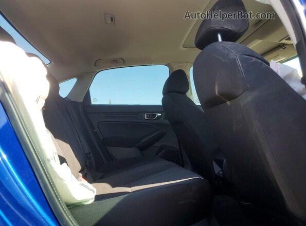 2HGFE2F33NH130366 2022 HONDA CIVIC Blue უკანა სავარძლების ხედი