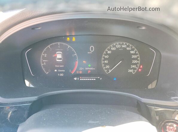 2HGFE2F33NH130366 2022 HONDA CIVIC Blue ხელსაწყოთა პანელის ხედი