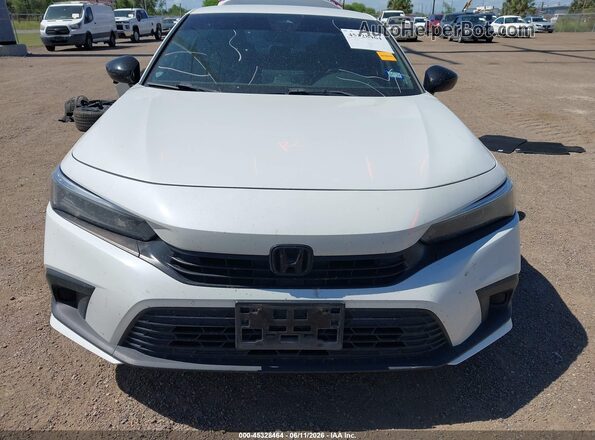 2HGFE2F50NH555688 2022 HONDA CIVIC White უკანა სალონის ხედი