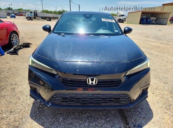 2HGFE2F50NH568781 2022 HONDA CIVIC Black Դիմացի տեսք