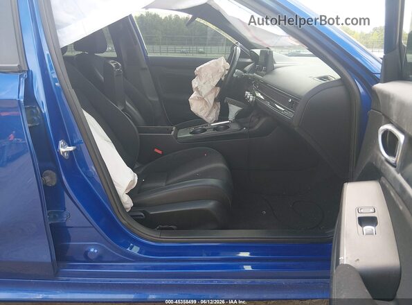 2HGFE2F50NH578789 2022 HONDA CIVIC Blue წინა სალონის ხედი