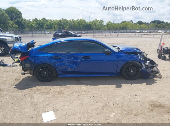 2HGFE2F50NH578789 2022 HONDA CIVIC Blue უკანა სალონის ხედი