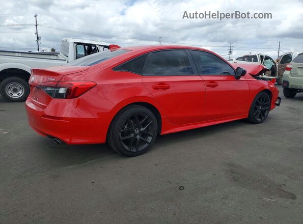 2HGFE2F50NH599089 2022 HONDA CIVIC Red Trasero derecho