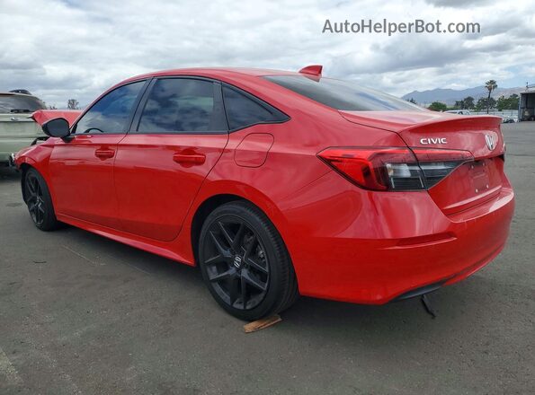 2HGFE2F50NH599089 2022 HONDA CIVIC Red Trasero izquierdo