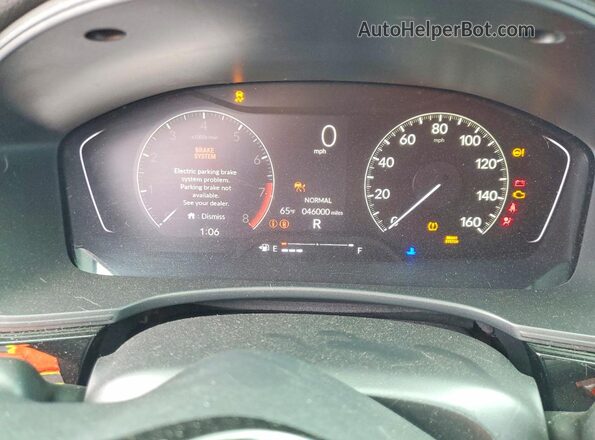 2HGFE2F50NH599089 2022 HONDA CIVIC Red Vista del cuadro de instrumentos
