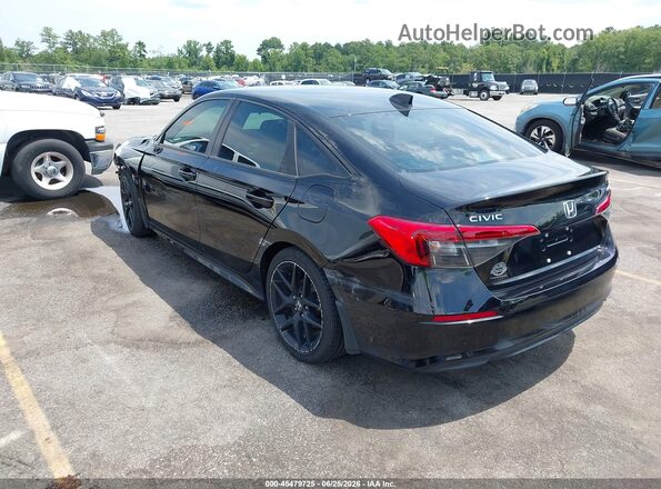 2HGFE2F50NH600435 2022 HONDA CIVIC Black Trasero izquierdo
