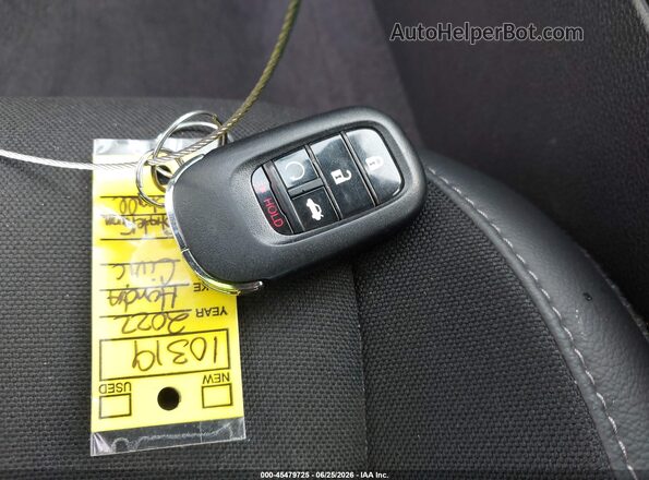 2HGFE2F50NH600435 2022 HONDA CIVIC Black Vista del salpicadero