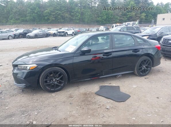 2HGFE2F50PH505926 2023 HONDA CIVIC Black წინა მარცხენა ხედი სამი მეოთხედიდან