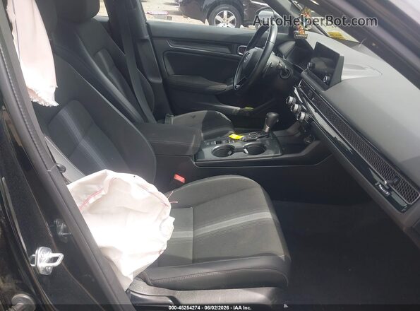 2HGFE2F50PH505926 2023 HONDA CIVIC Black წინა სალონის ხედი