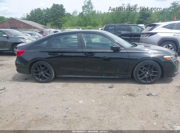 2HGFE2F50PH505926 2023 HONDA CIVIC Black უკანა სალონის ხედი